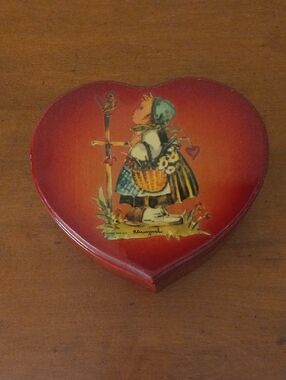 Schmid Bros. Hummel Heart-Shaped Red Musical Trinket Box